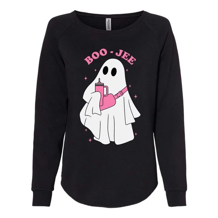 Funny Boojee Ghost Halloween Boo Jee Ghost Spooky Season Womens California Wash Sweatshirt