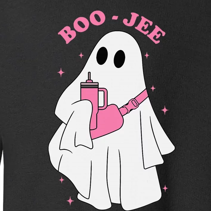 Funny Boojee Ghost Halloween Boo Jee Ghost Spooky Season Toddler Sweatshirt