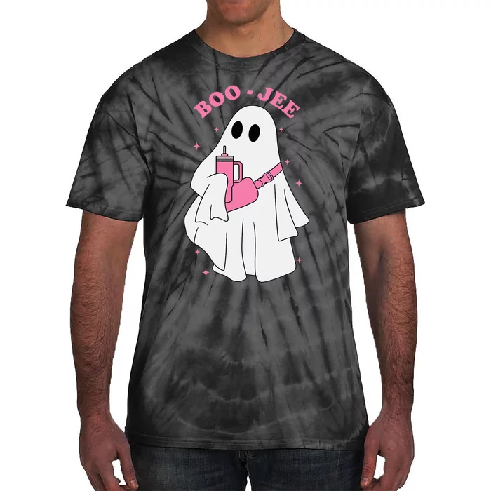 Funny Boojee Ghost Halloween Boo Jee Ghost Spooky Season Tie-Dye T-Shirt