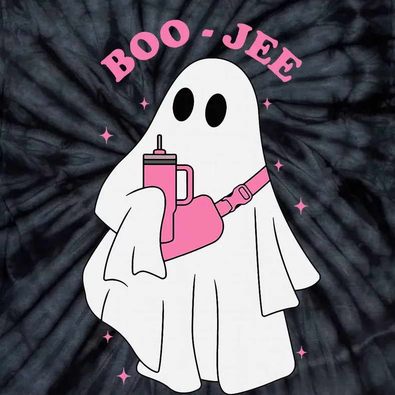 Funny Boojee Ghost Halloween Boo Jee Ghost Spooky Season Tie-Dye T-Shirt