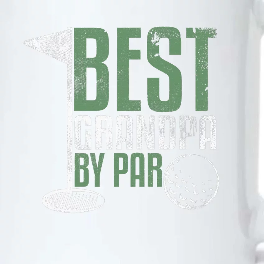 Funny Best Grandad By Par Father's Day Golf Gifts Grandpa Black Color Changing Mug