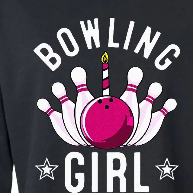 Funny Bowling Gift For Cool Bowler Birthday Party Cropped Pullover Crew