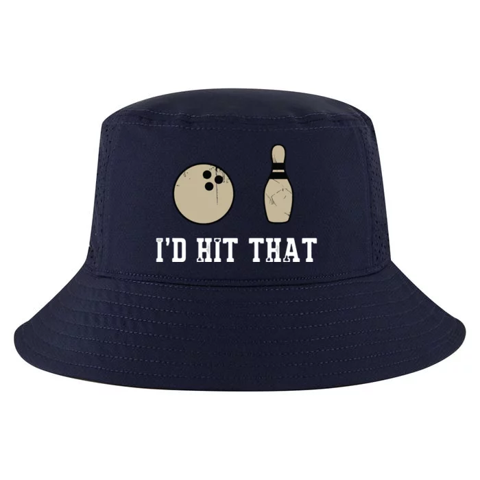 Funny Bowling Gift Shirts Id Hit That Quote Cool Comfort Performance Bucket Hat