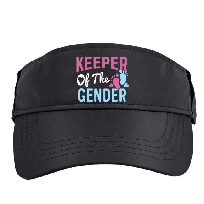 Funny Baby Gender Reveal - Keeper of the Gender Adult Drive Performance Visor