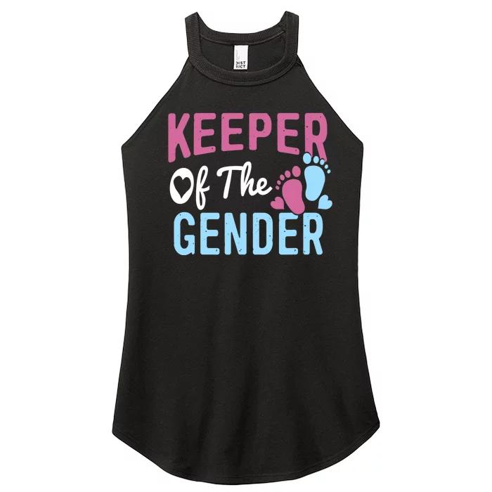 Funny Baby Gender Reveal - Keeper of the Gender Women’s Perfect Tri Rocker Tank