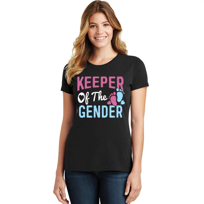 Funny Baby Gender Reveal - Keeper of the Gender Women's T-Shirt