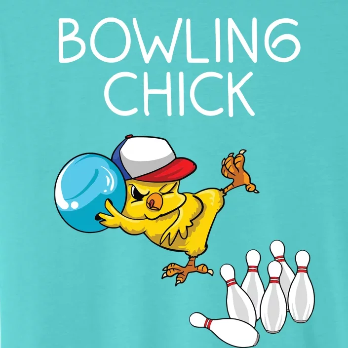 Funny Bowling Gift Women Cute Bowling Chick Sports Athlete ChromaSoft Performance T-Shirt