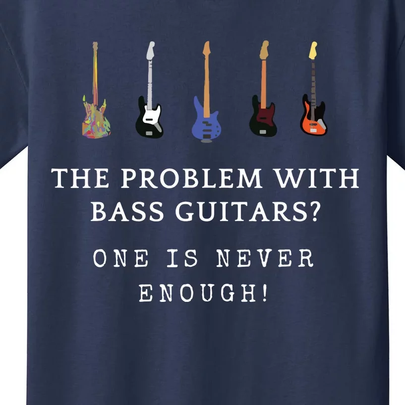 Funny Bass Guitar Kids T-Shirt