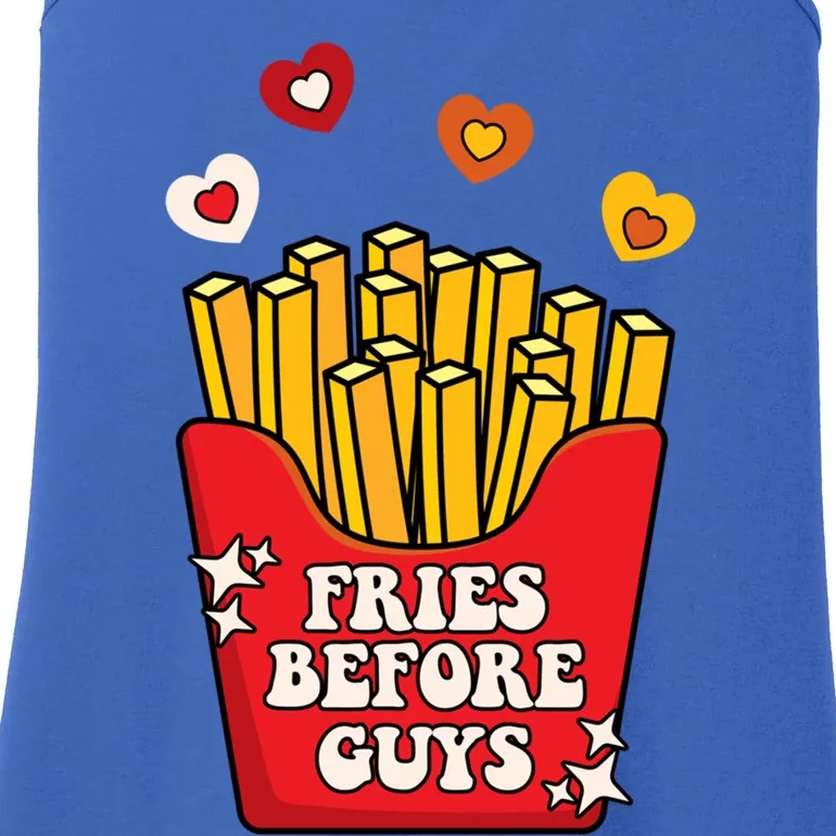 Fries Before Guys: Valentines Present Girls Dating Gift Ladies Essential Tank