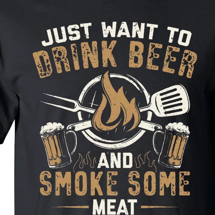 Funny BBQ Grill Chef Grilling Master Barbecue Lover BBQ Tall T-Shirt