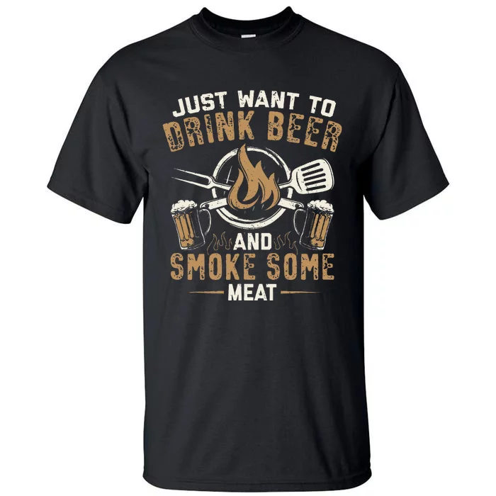 Funny BBQ Grill Chef Grilling Master Barbecue Lover BBQ Tall T-Shirt