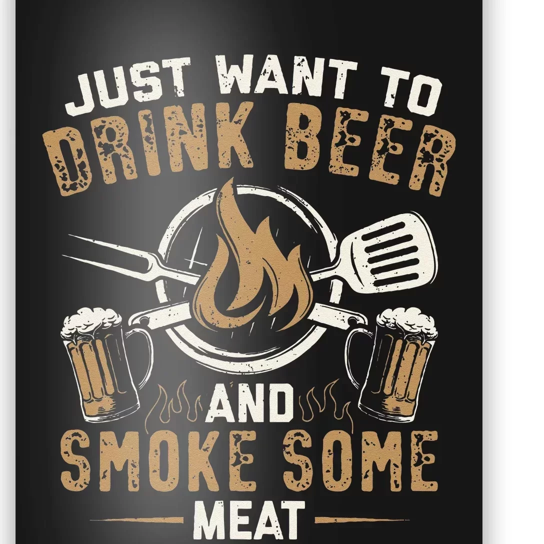 Funny BBQ Grill Chef Grilling Master Barbecue Lover BBQ Poster