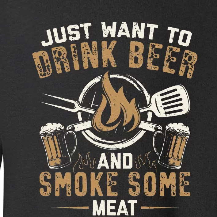 Funny BBQ Grill Chef Grilling Master Barbecue Lover BBQ Toddler Sweatshirt