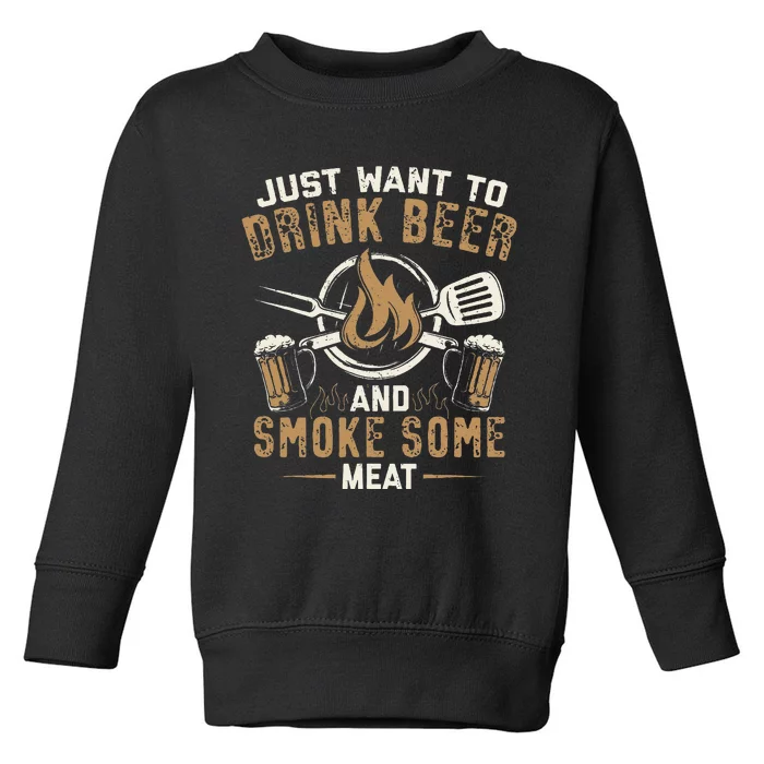 Funny BBQ Grill Chef Grilling Master Barbecue Lover BBQ Toddler Sweatshirt