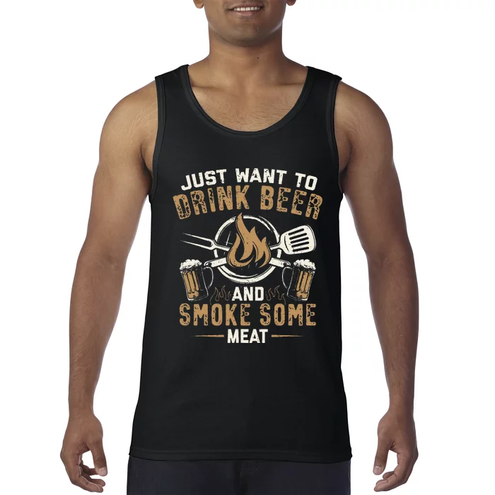 Funny BBQ Grill Chef Grilling Master Barbecue Lover BBQ Tank Top