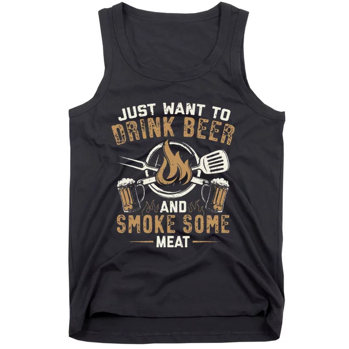 Funny BBQ Grill Chef Grilling Master Barbecue Lover BBQ Tank Top