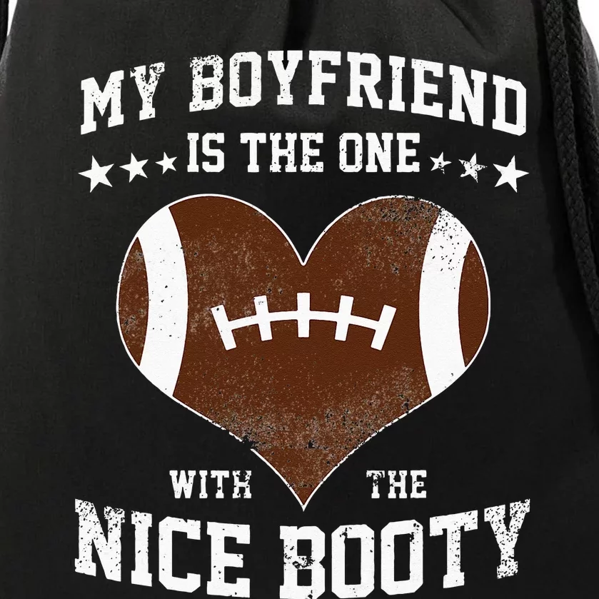 Football Boyfriend Girlfriend Girl Drawstring Bag