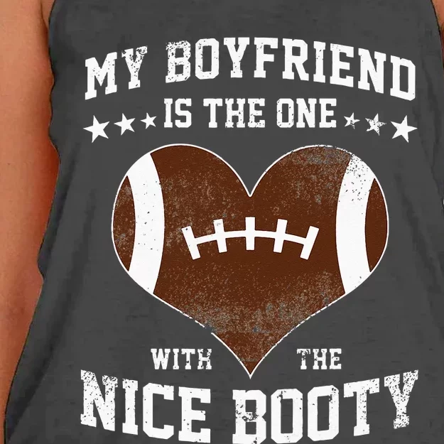 Football Boyfriend Girlfriend Girl Women's Knotted Racerback Tank