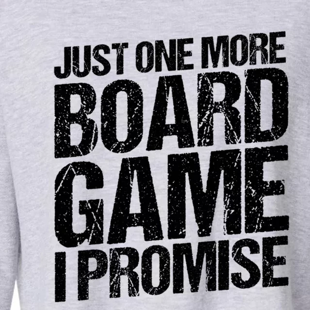 Funny Board Gamer Graphic Design Game Night Board Gamer Gift Cropped Pullover Crew