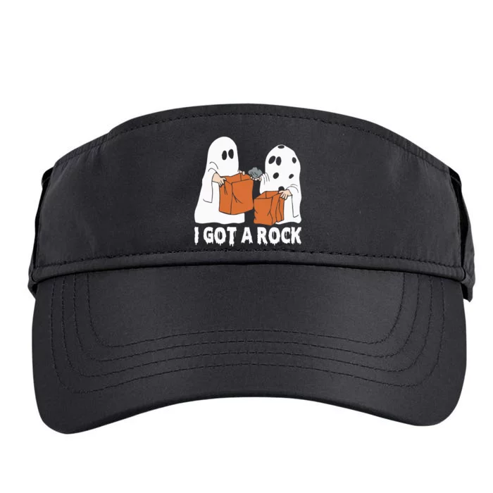 Funny Boo Ghost Scary I Got A Rock Halloween Adult Drive Performance Visor