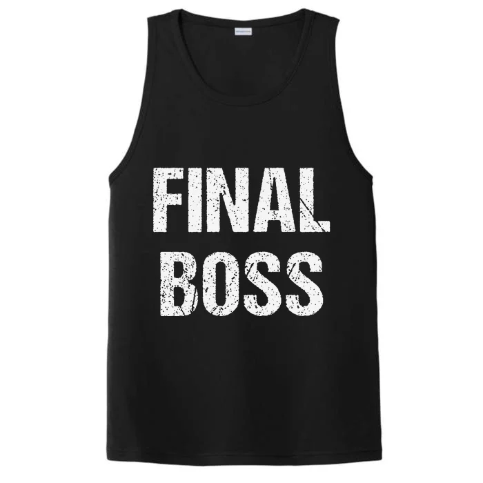 Final Boss Gift Funny Performance Tank