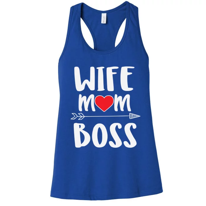 Funny Boss Gift Wife Mom Boss Gift Women's Racerback Tank