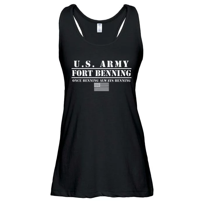 Fort Benning Ga Army Infantry Once Benning Always Benning Ladies Essential Flowy Tank