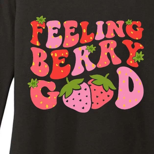 Feeling Berry Good Strawberry Festival Season Womens CVC Long Sleeve Shirt