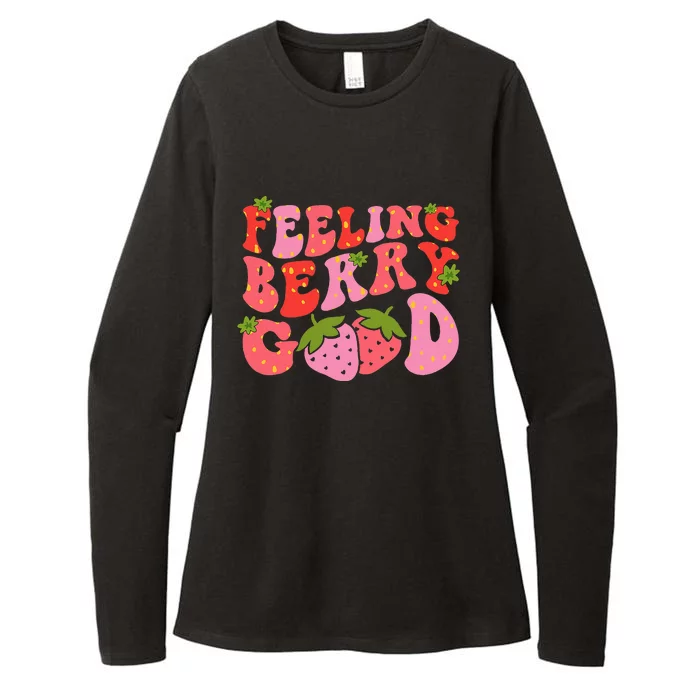 Feeling Berry Good Strawberry Festival Season Womens CVC Long Sleeve Shirt