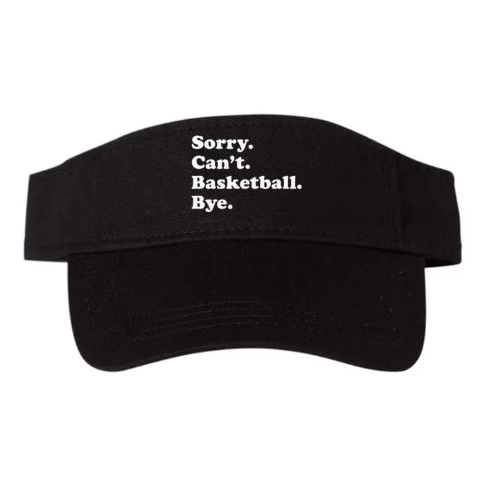 Funny Basketball Gift For Men Women Valucap Bio-Washed Visor