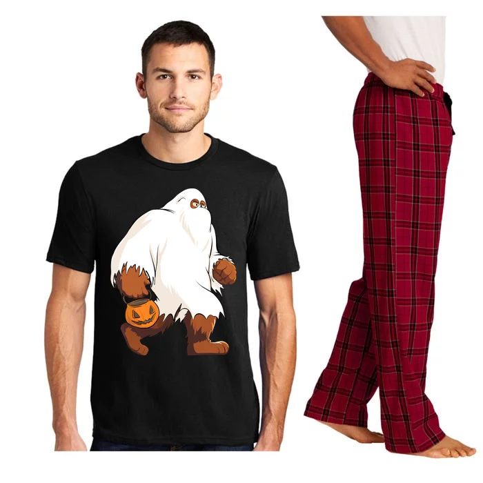 Funny Bigfoot Ghost Halloween Costume Pajama Set