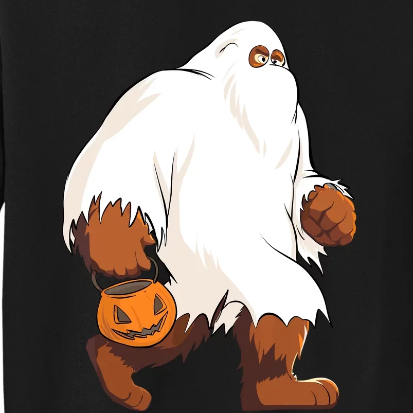 Funny Bigfoot Ghost Halloween Costume Tall Sweatshirt