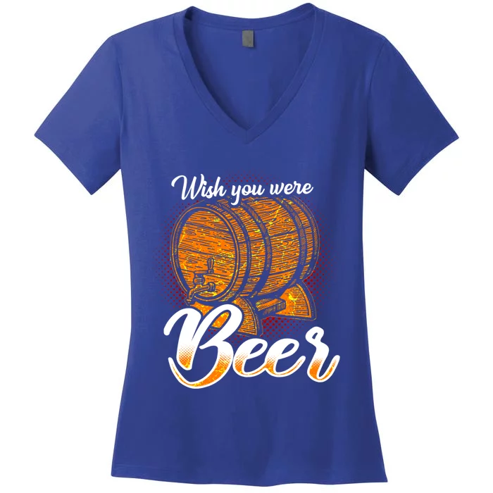 Funny Beer Gift Ing National Beer Day Alcohol Gift Meaningful Gift Women's V-Neck T-Shirt