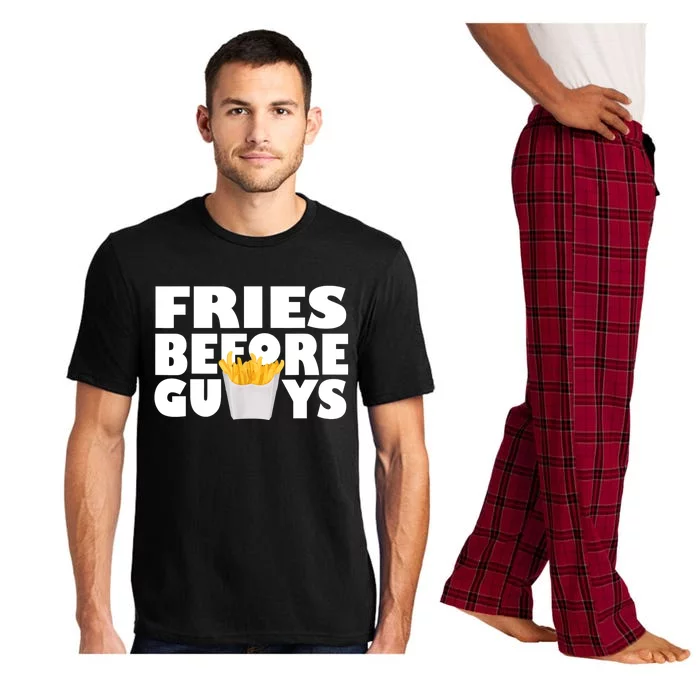 Fries Before Guys Funny Teenage Girl Gift Pajama Set