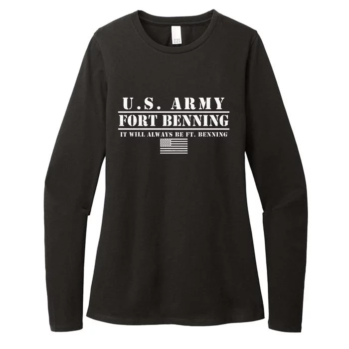 Fort Benning Ga Army Infantry It Will Always Be Ft. Benning Womens CVC Long Sleeve Shirt