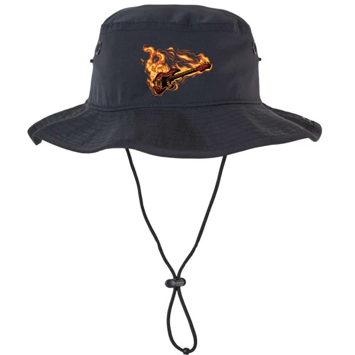 Fire Bass Guitar Rock Musician Legacy Cool Fit Booney Bucket Hat