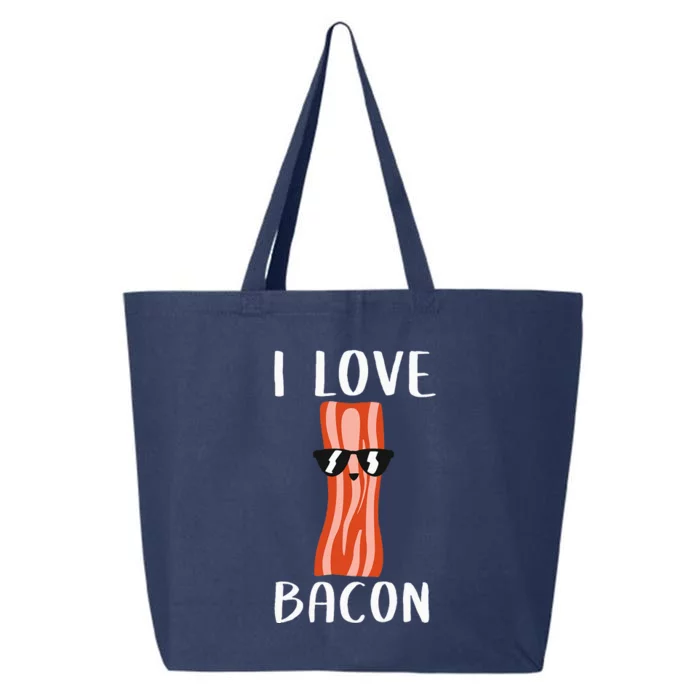 Funny Bacon Gift Cool Geeky I Love Bacon 25L Jumbo Tote