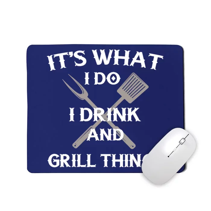 Funny BBQ Grilling Quote Fathers Day Mousepad