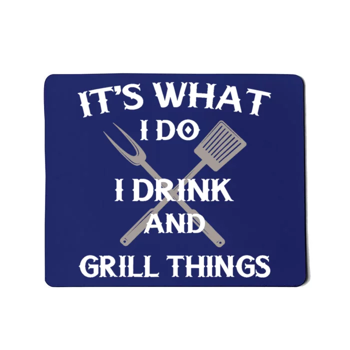 Funny BBQ Grilling Quote Fathers Day Mousepad