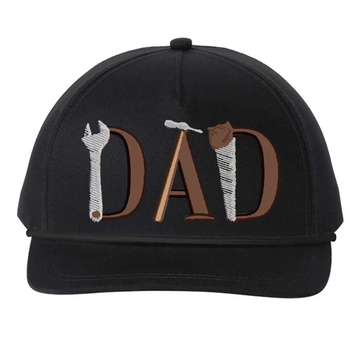 Father Birthday Gift Fixer Of Things Father Snapback Five-Panel Rope Hat