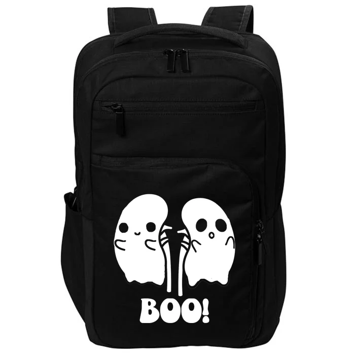 Funny Boo Ghost Kidney Dialysis Nurse Halloween Costume Impact Tech Backpack