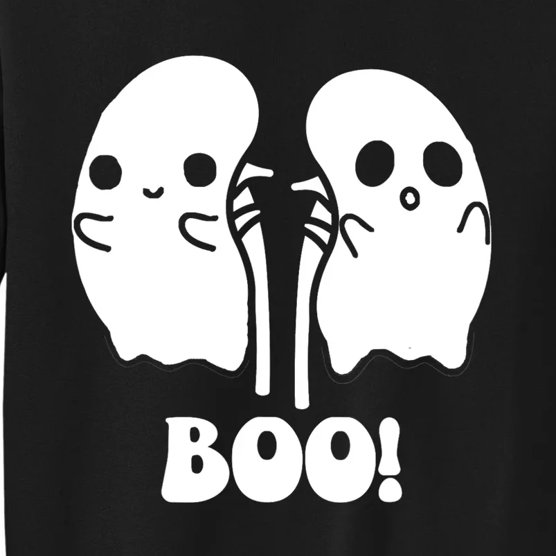 Funny Boo Ghost Kidney Dialysis Nurse Halloween Costume Tall Sweatshirt