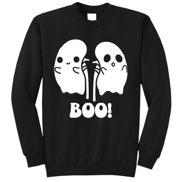 Funny Boo Ghost Kidney Dialysis Nurse Halloween Costume Tall Sweatshirt