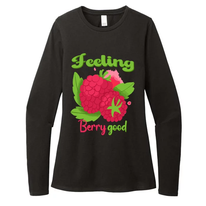 Feeling Berry Good Raspberry Lover Womens CVC Long Sleeve Shirt