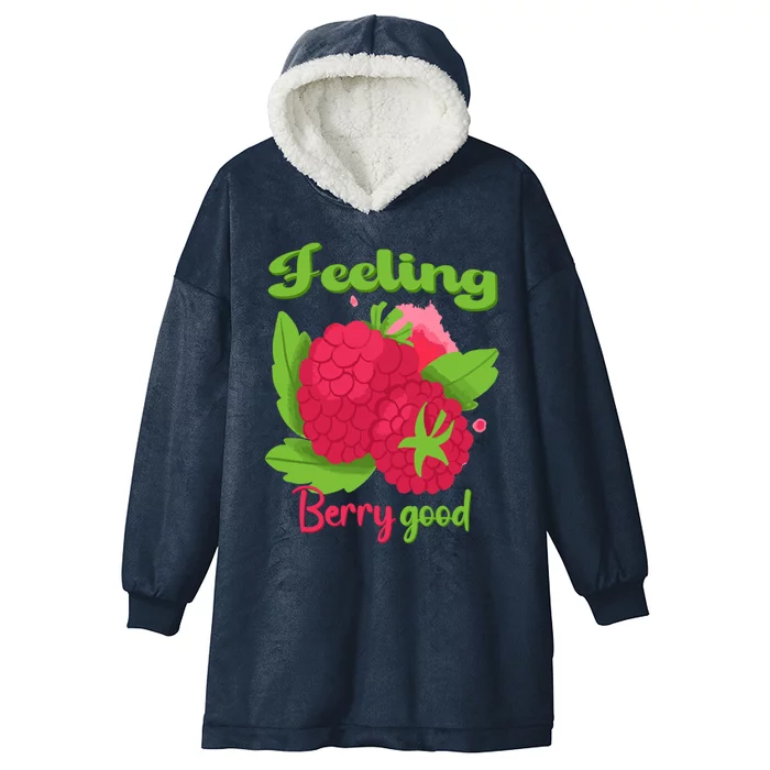 Feeling Berry Good Raspberry Lover Hooded Wearable Blanket