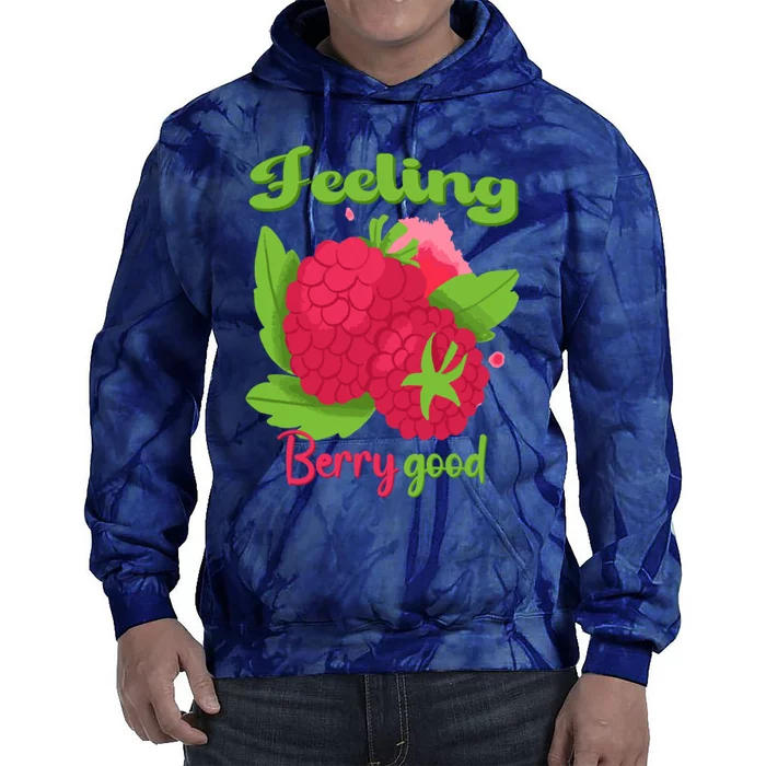 Feeling Berry Good Raspberry Lover Tie Dye Hoodie