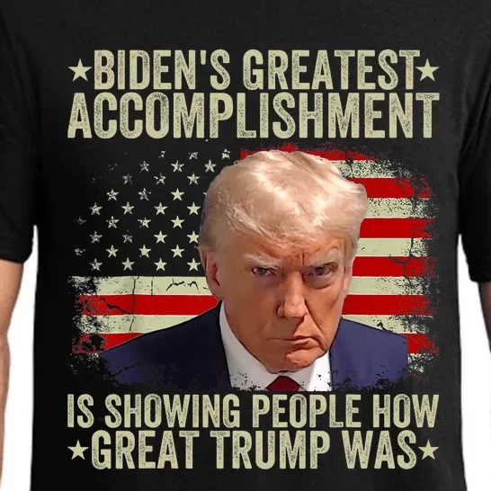 Funny BidenS Greatest Accomplishment Is Showing Trump 2024 Pajama Set