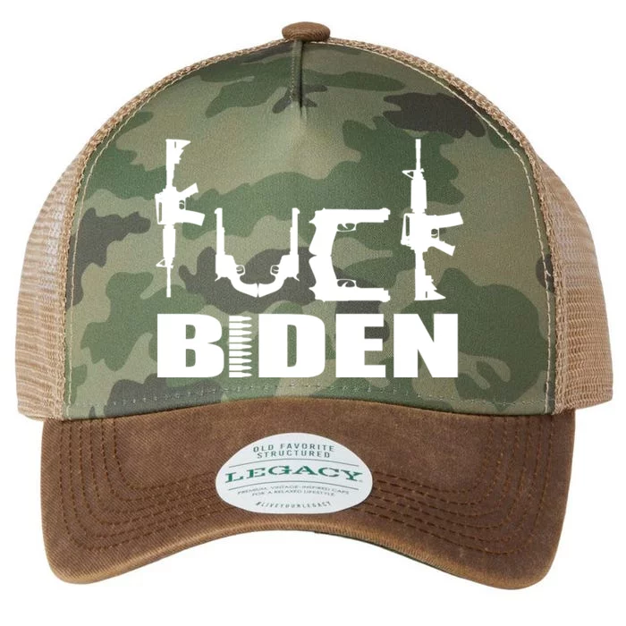 F*ck Biden Guns Logo Legacy Tie Dye Trucker Hat