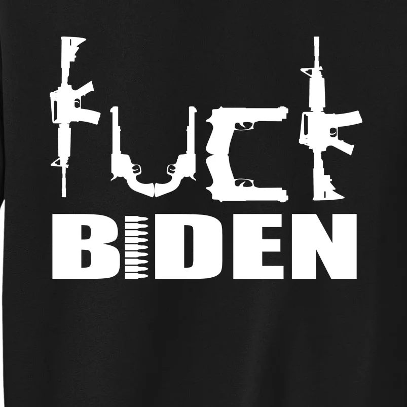 F*ck Biden Guns Logo Tall Sweatshirt