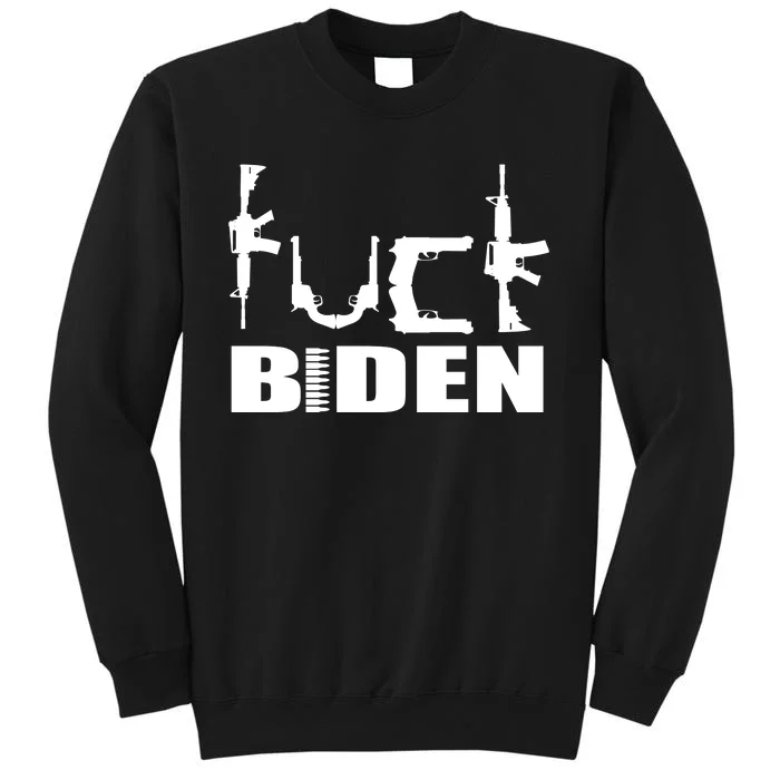 F*ck Biden Guns Logo Tall Sweatshirt